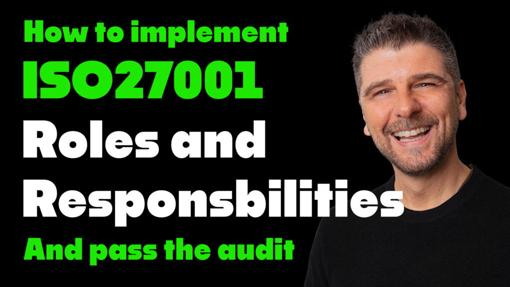How to implement ISO27001 Roles and Responsbilities
